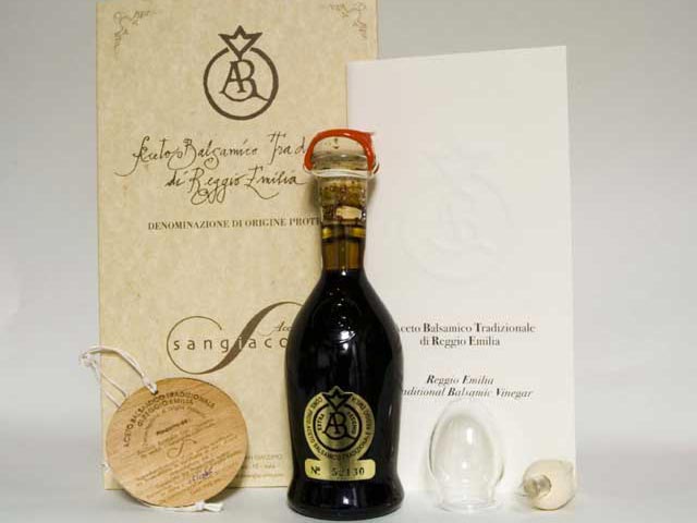 gold label balsamico tradizionale from acetaia san giacomo