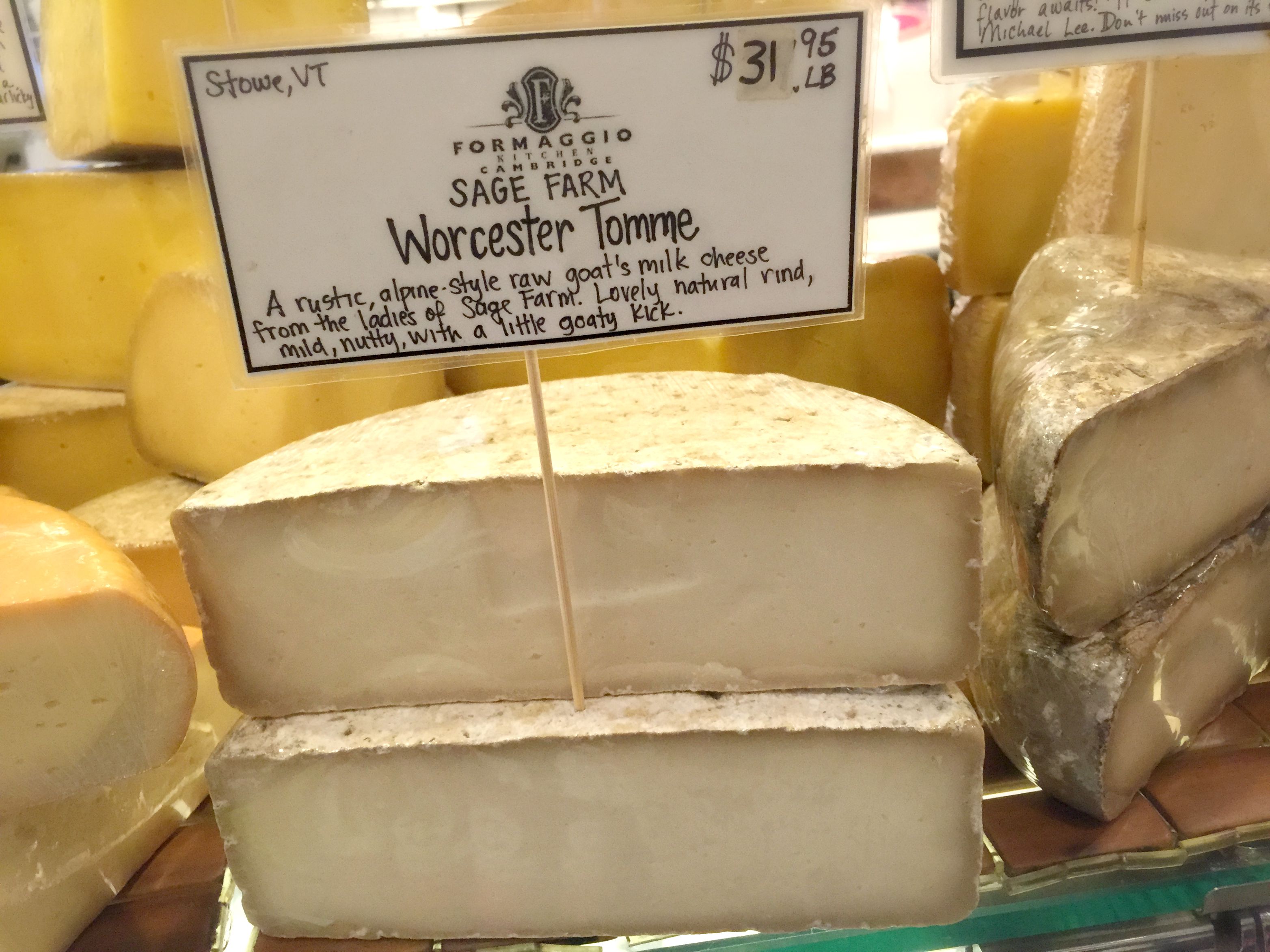 worcester tomme, cozily nestled on the cheese wall