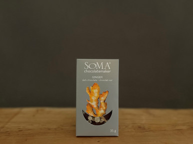 Soma, Dark Chocolate Ginger Bar - 35g - Formaggio Kitchen