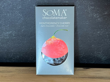 Soma, Mini Dark Chocolate Cherry Bar - 35g - Formaggio Kitchen