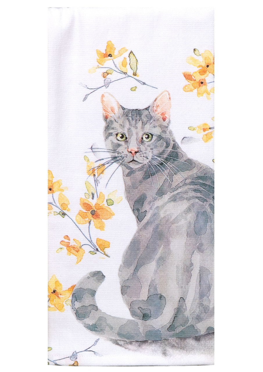 Kay Dee Designs Cat Patch Dual Purpose Terry Towel