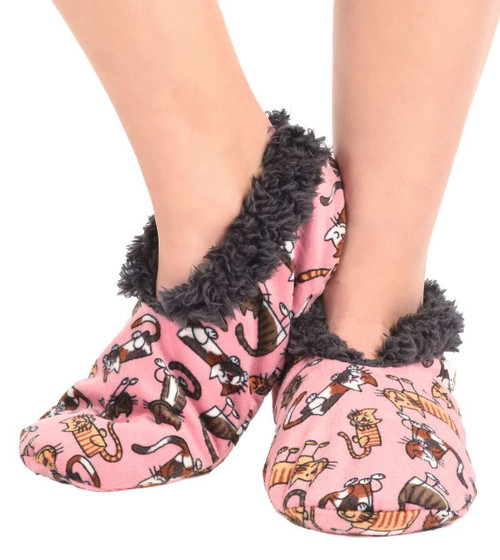 Fuzzy Feet Cat Nap Slipper Socks Fuzzy Feet Cat Nap Slipper Socks