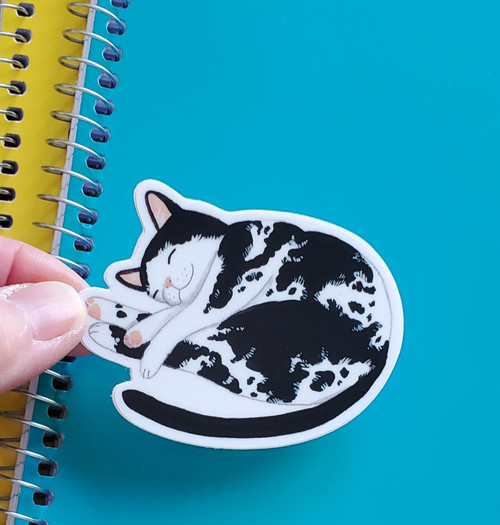  Cat Nap Die-cut Vinyl Sticker