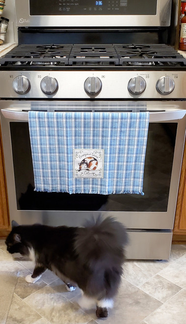 NEW! Curious Kittens Catnap Kitchen Tea Towel - Georgia's Gifts