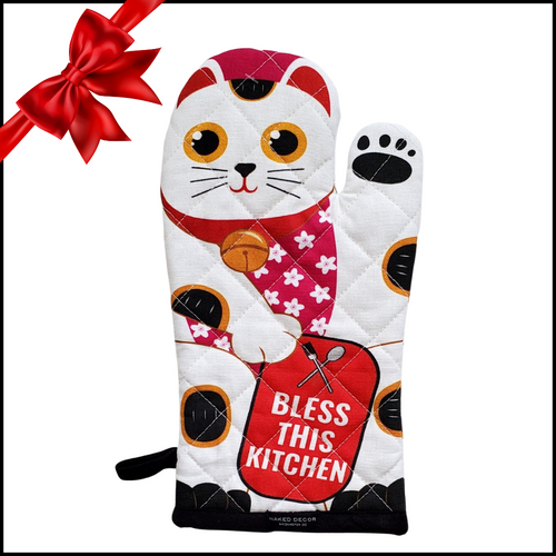Cartoon Disco Rock Cat Girl Oven Mitts And Pot Holders Sets Baking