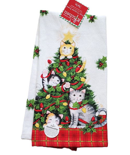 Meowy Christmas Dual Purchase Towel Meowy Christmas Dual Purchase Towel