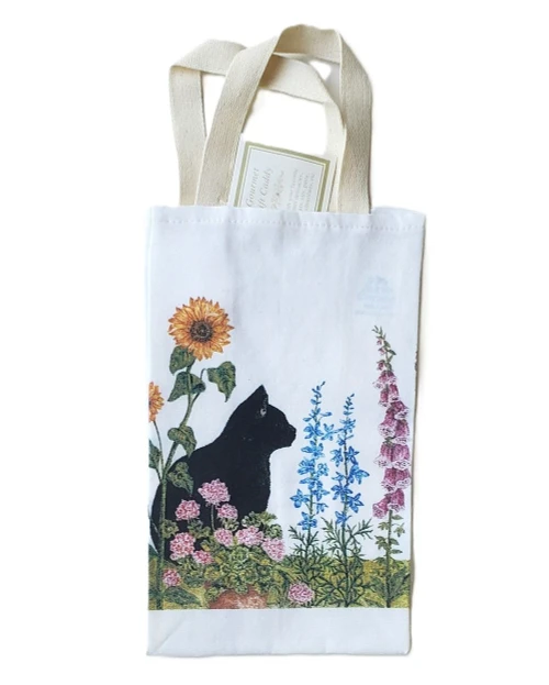NEW!  Black Cat Cotton Gourmet Gift Caddy