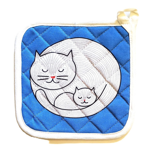 NEW! Little Kitty Quilted Potholder