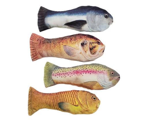 NEW! Fish & Nips Catnip Toy 4-PC Set