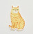 Orange Tabby Cat Die-cut Vinyl Sticker Orange Tabby Cat Die-cut Vinyl Sticker