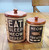 Kitty Treats Canister Set of Two 