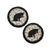 Contented Cat Jute Coaster Set - 2 Piece