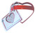 Cookie Cutter Heart Shaped for Cat Love, Red, 3 inches