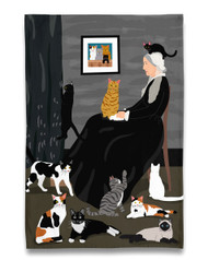 NEW! Whistler's Mother of Cats Kitchen Tea Towel 