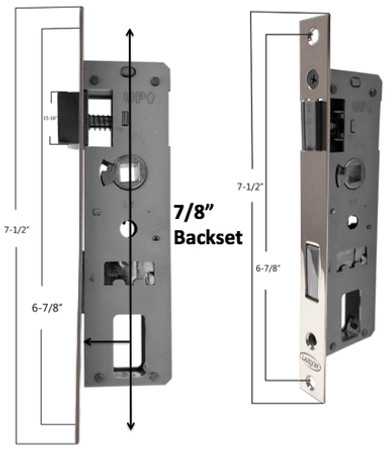 Mortise Hardware Kit With Key And Deadbolt For 1-1/4" Full Glass Storm Doors Mortise Hardware Kit With Key And Deadbolt For 1-1/4" Full Glass Storm Doors