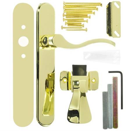 Brighton Surface Mount Latch, Brass Finish Brighton Surface Mount Latch, Brass Finish