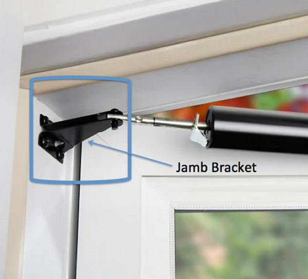 Metal Jamb Brackets for Storm Door Closers - Choose Color
