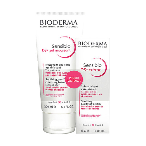 Bioderma Sensibio DS + Krema, set za njegu lica