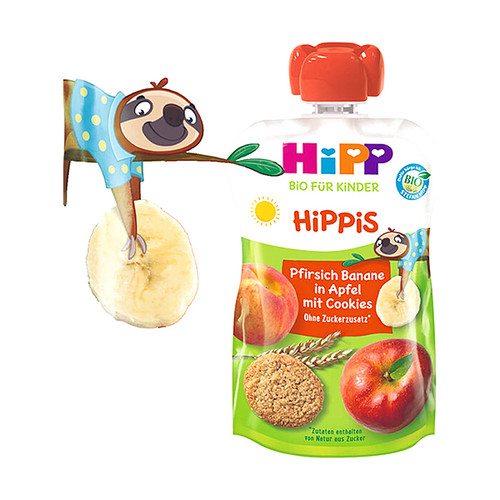 Hippis Bio jabuka/banana/breskva/keks, rok upotrebe 4.8.2026.