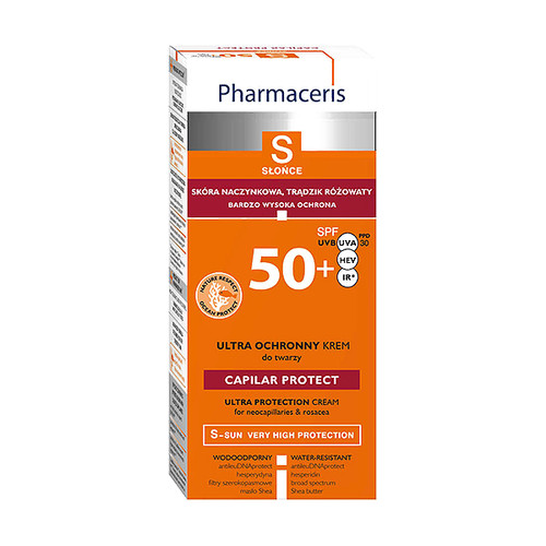 Pharmaceris S CAPILAR PROTECT SPF 50+ za kožu sklonu rozaceji 50 ml