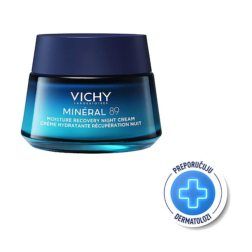 Vichy Minéral 89 Noćna krema za obnovu kože, 50 ml