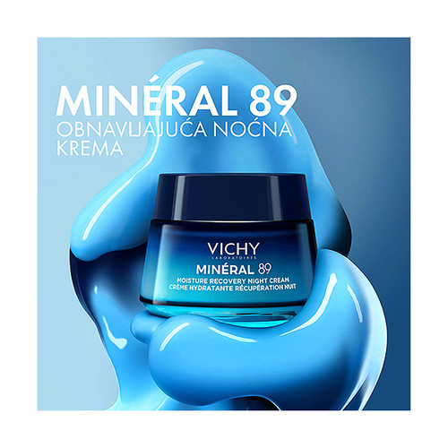 Vichy Mineral 89 Noćna hidratantna krema s melatoninom 50 ml