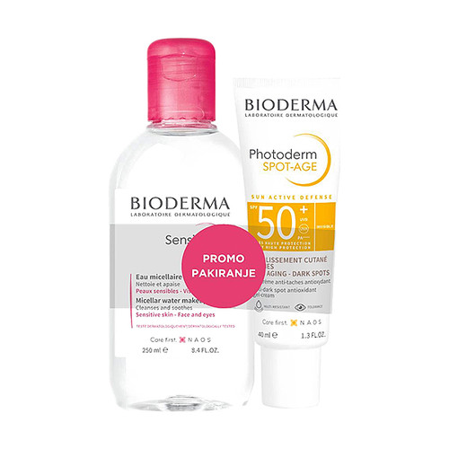 Bioderma Photoderm Spot Age SPF50+ 40 ml + Sensibio H20 250 ml PROMO