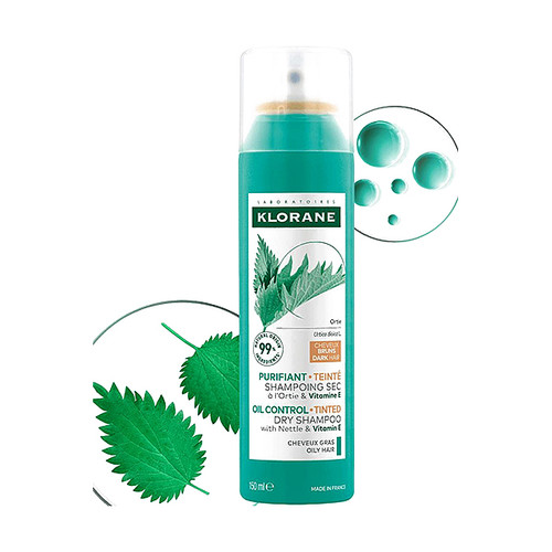 Klorane tonirani šampon za suho pranje s koprivom 150 ml