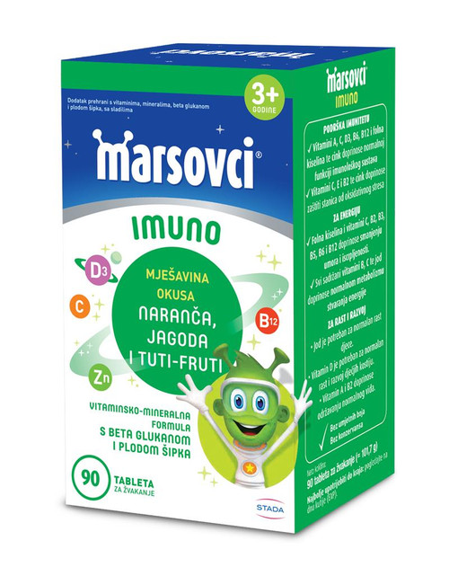 MARSOVCI IMUNO TABLETE ZA ŽVAKANJE A90 