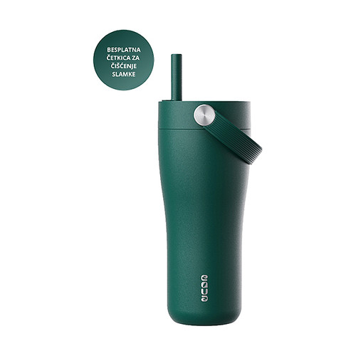 EQUA Carry Cup Termo šalica od nehrđajućeg čelika za čaj/kavu, 600 ml, Forest Green