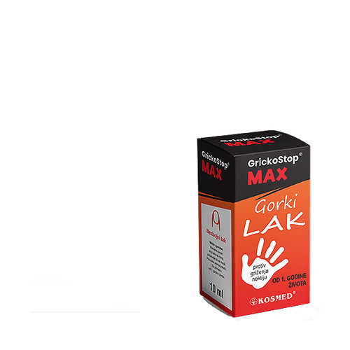 GrickoStop MAX bezbojni lak protiv griženja noktiju 10 ml