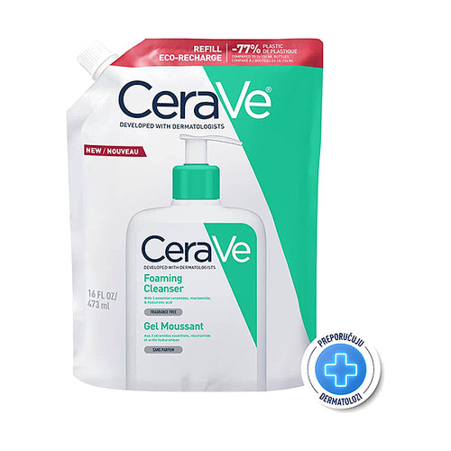 CeraVe pjenušavi gel za čišćenje za normalnu do masnu kožu 473 ml REFILL