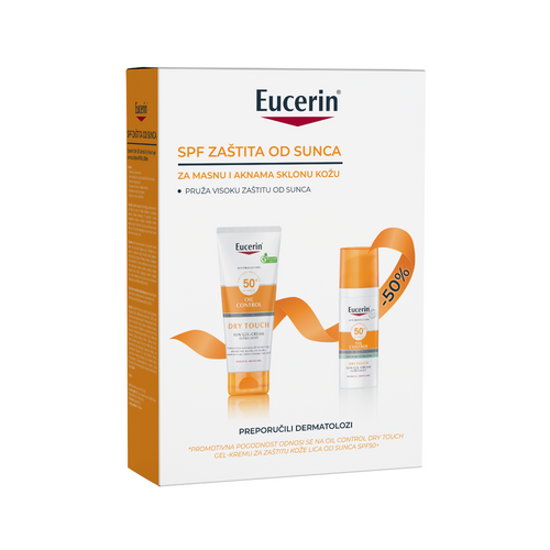 Eucerin Sun Oil Control SPF50+ set: Njega za masnu i aknama sklonu kožu s visokom UV zaštitom Eucerin Sun Oil Control SPF50+ set: Njega za masnu i aknama sklonu kožu s visokom UV zaštitom