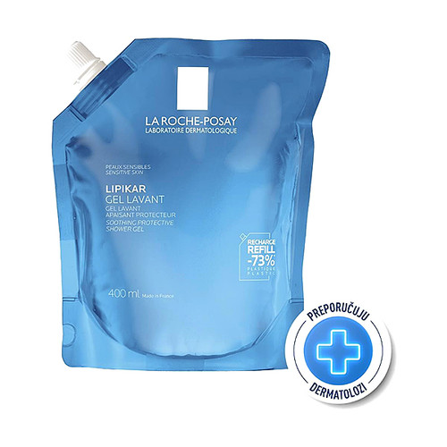 La Roche-Posay Lipikar Gel Lavant, gel za tuširanje za osjetljivu kožu, refill 400 ml