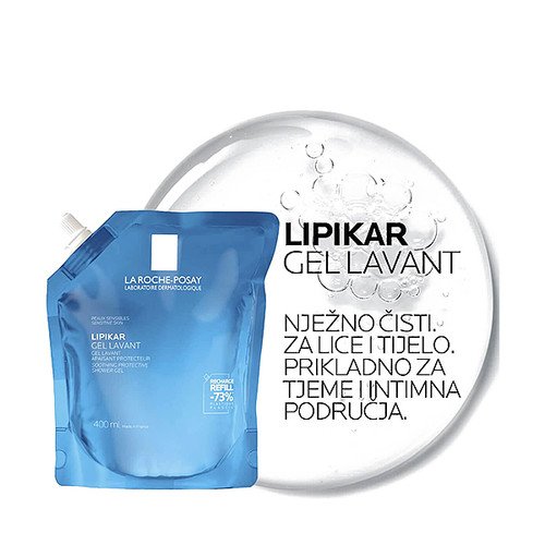 La Roche-Posya Lipikar gel Lavant, umirujući i zaštitni gel za tuširanje, refill 400ml