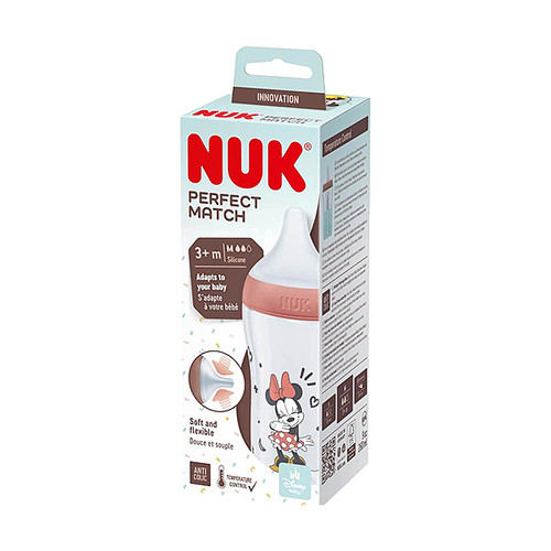 Nuk Perfect Match Mickey and Minnie Mouse PVC dječja bočica, 260 ml