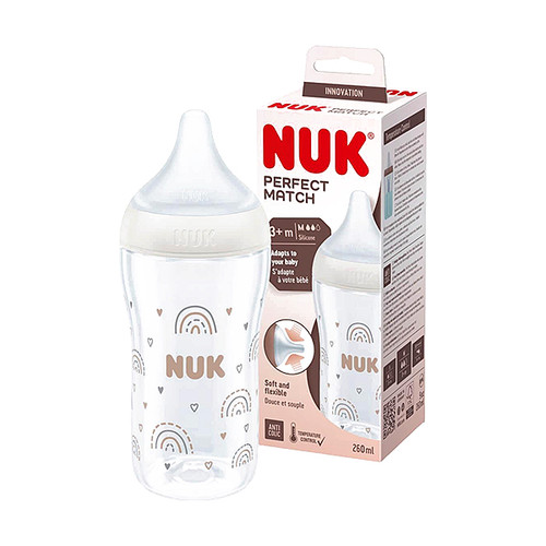 Nuk Perfect Match PVC bočica za djecu 3mj+, 260 ml