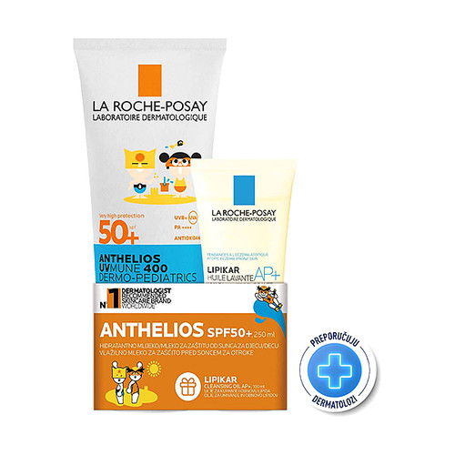 La Roche-Posay Anthelios + Lipikar paket za zaštitu od sunca za djecu