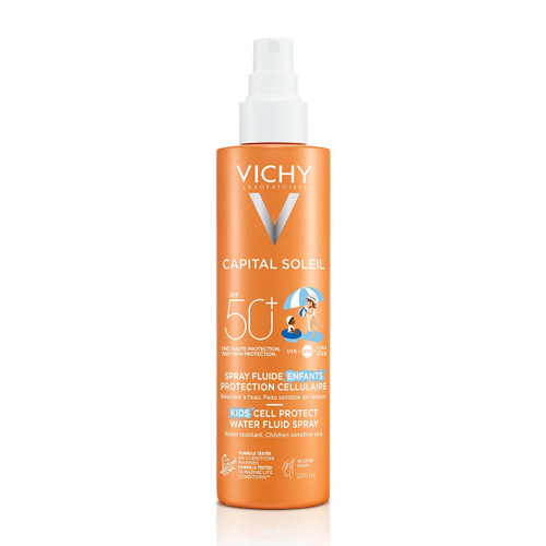 Vichy Capital Soleil Dječji vodeni fluid za zaštitu stanica kože SPF50+, 200 ml 