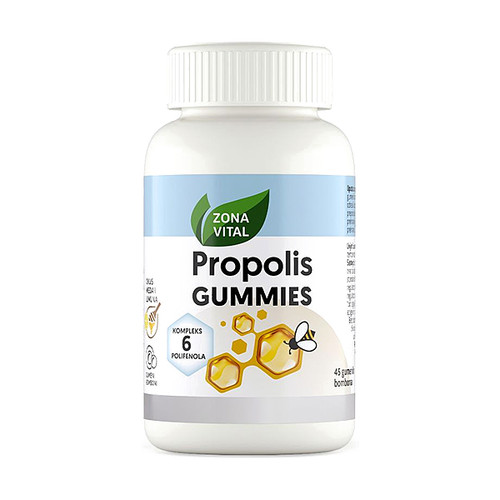 Zona Vital Propolis GUMMIES gumeni bomboni s okusom meda i limuna, 45 komada
