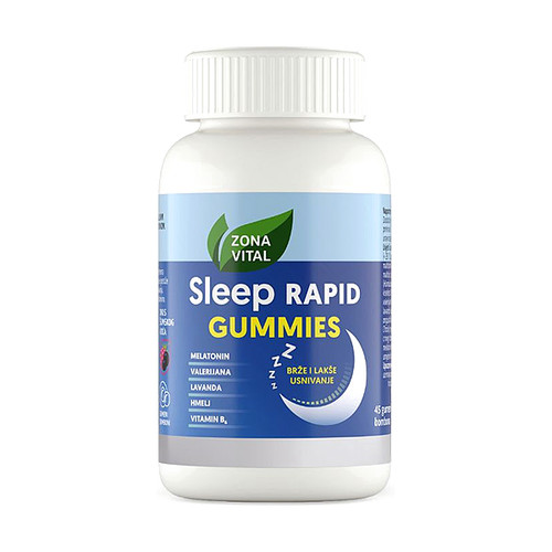 Zona Vital Sleep RAPID GUMMIES gumeni bomboni za brže usnivanje i miran san, 45 komada