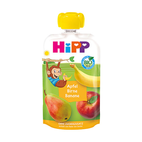 HIPPIS BIO jabuka/kruška/banana 100 g, rok upotrebe 1.12.2026.