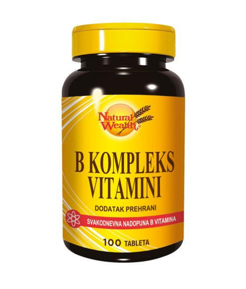 Natural Wealth B-Complex tablete, A100, Rok upotrebe 31.12.2025. 