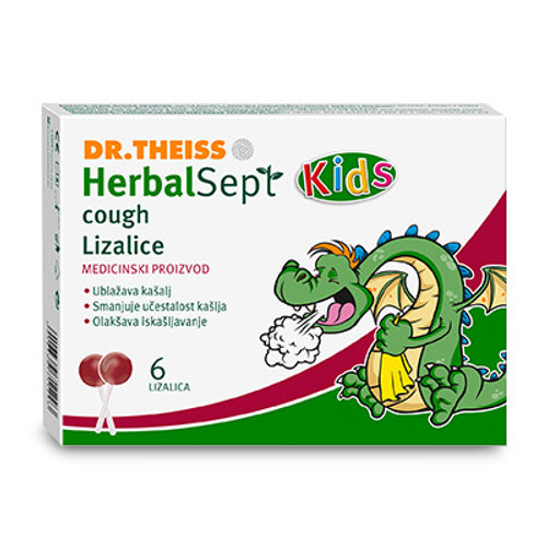DR. THEISS Herbalsept lizalica protiv kašlja A6, Rok upotrebe 31.12.2025.