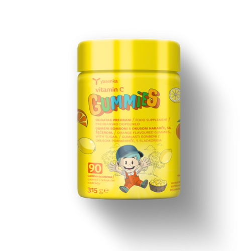 Yasenka Vitamin C Gummies gumeni bomboni okusa naranče, A90