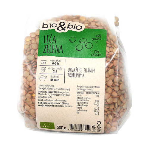 BIO ZELENA LECA 500 G 