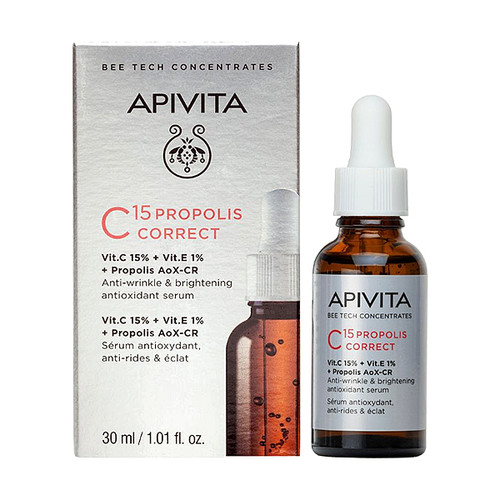 Apivita Serum za lice s vitaminom C za blistavost i sjaj, 30 ml
