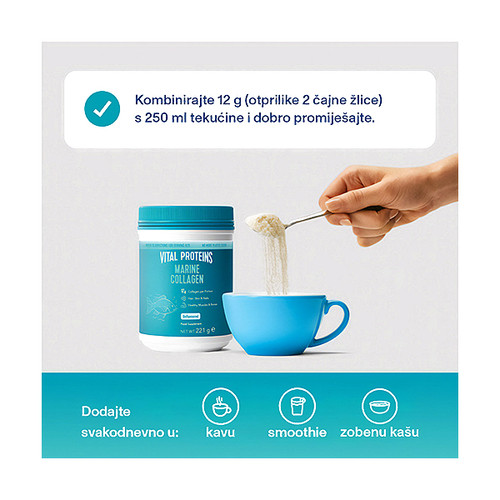 Vital Proteins Marine Collagen, morski kolagen u prahu bez okusa 221g