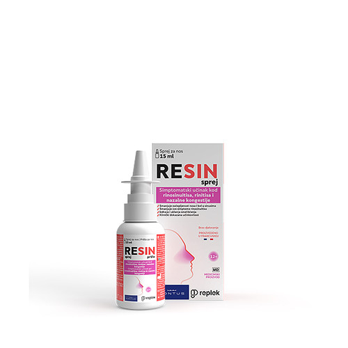 Resin sprej za nos za rinitis i začepljene sinuse, 15 ml