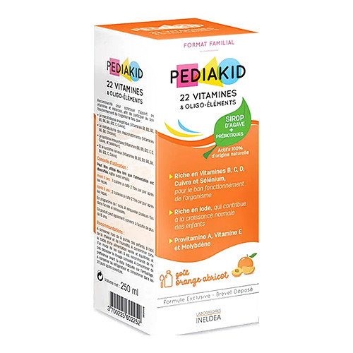 PEDIAKID 22 Vitamina sirup s vitaminima i mineralima, 250 ml